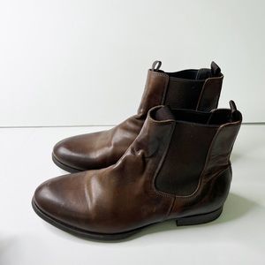 N.D.C Brown Leather Chelsea Boots